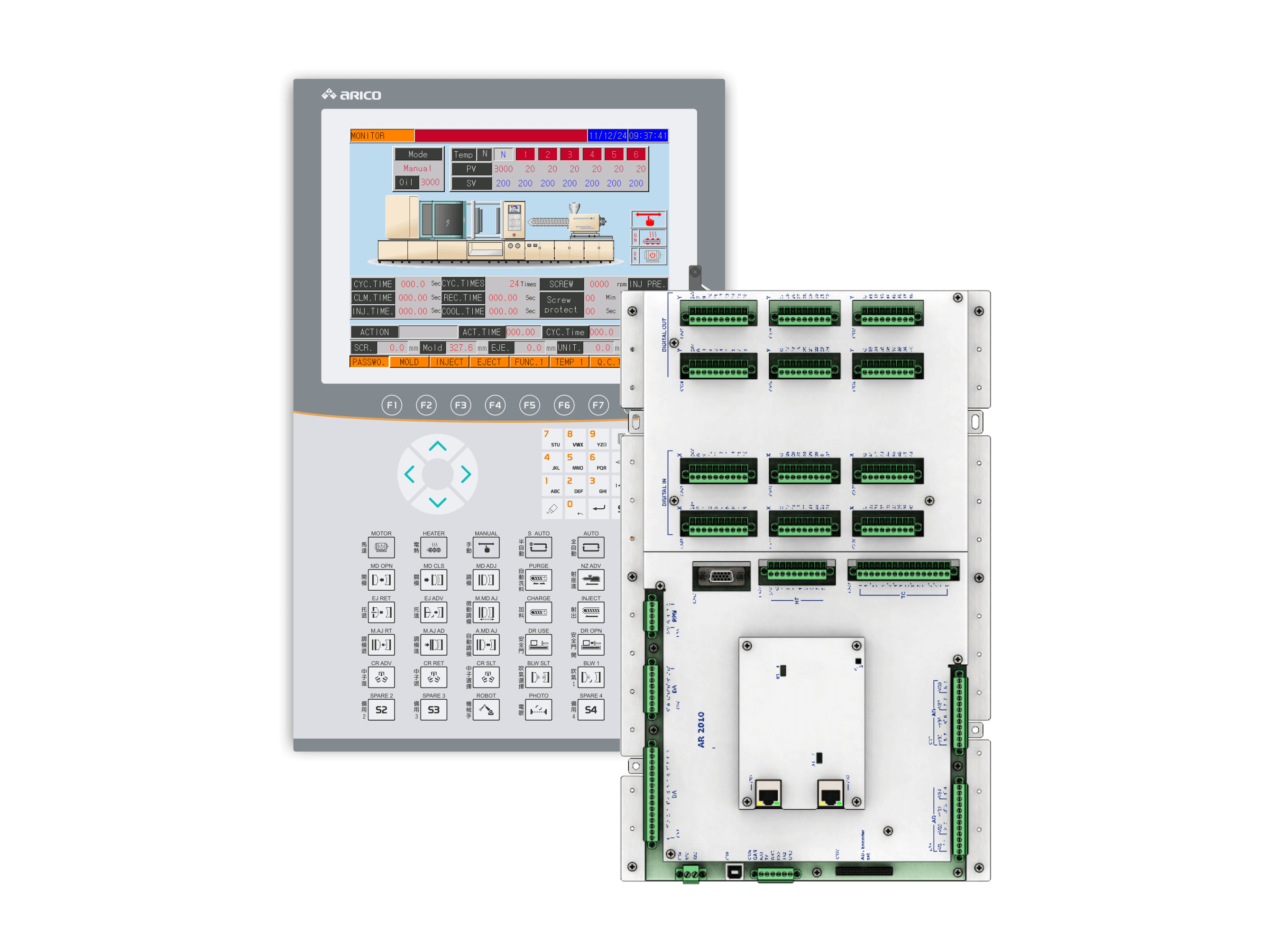Plastic Machine Controllers (Injection Molding Machine, Extruder machine, Blow Molding Machine, etc.)
